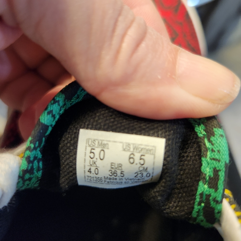 VANS Era Snake Python Rasta Skate Shoes - Picture 7 of 7